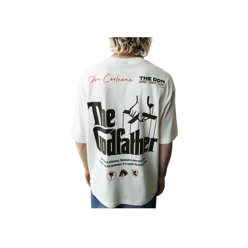 H&M T-Shirt Men's White/The Godfather-2