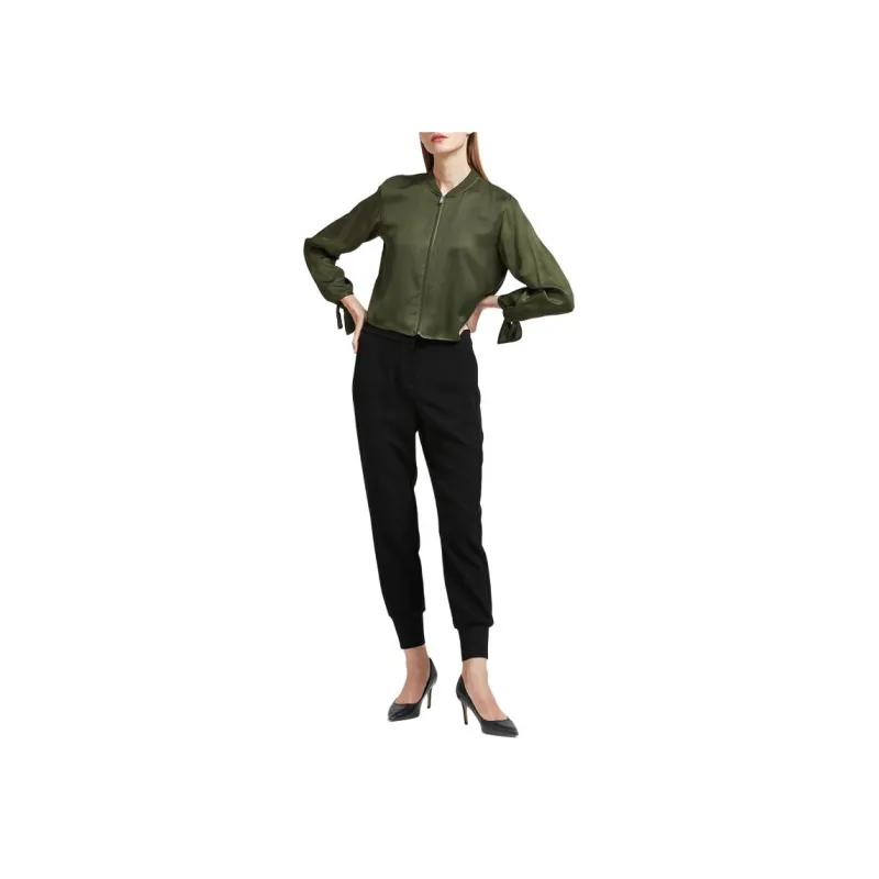 THEORY Jackets Coats Women's Olive Green-1
