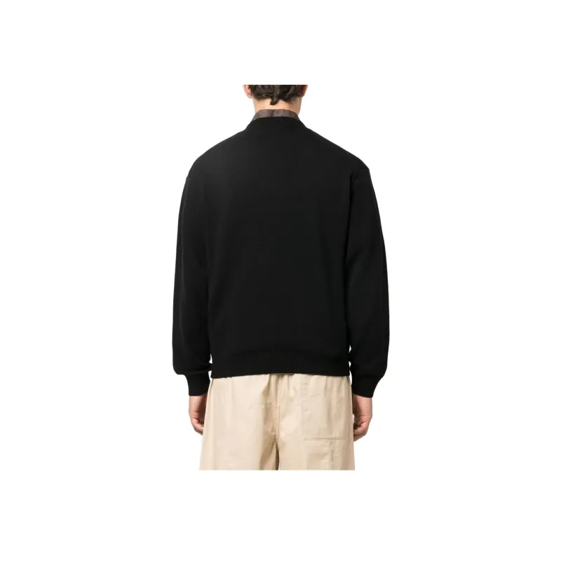 KENZO Logo Embroidered Ribbed Knit Sweater-2