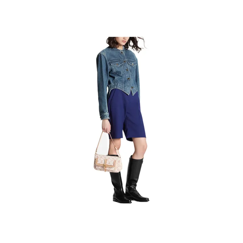 LOUIS VUITTON New Quarterly Products Of LV Casual Shorts Women's Blue-1