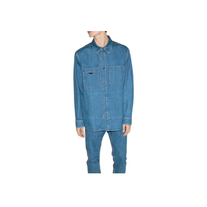 GUCCI FW25 Lido Collection Shirt Men's Blue-2