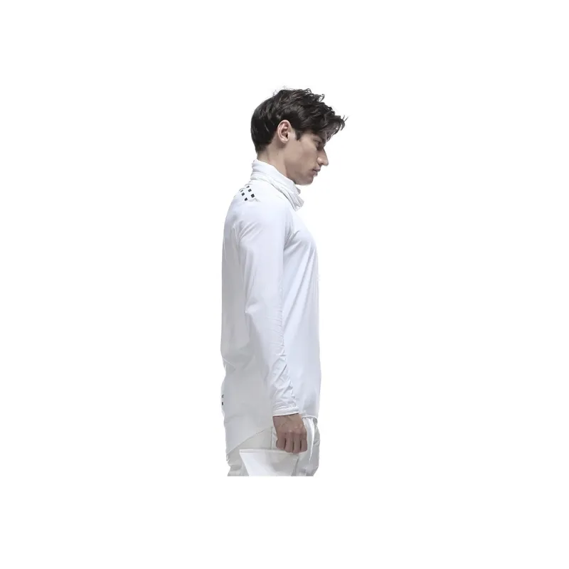 NORVINCY Breathable Sweat Wicking Dark Color Sports Long Sleeved T Shirt For Spring And Autumn Unisex-7
