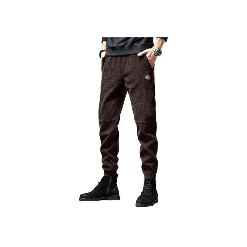 Devanro Casual Pants Men's Black-6