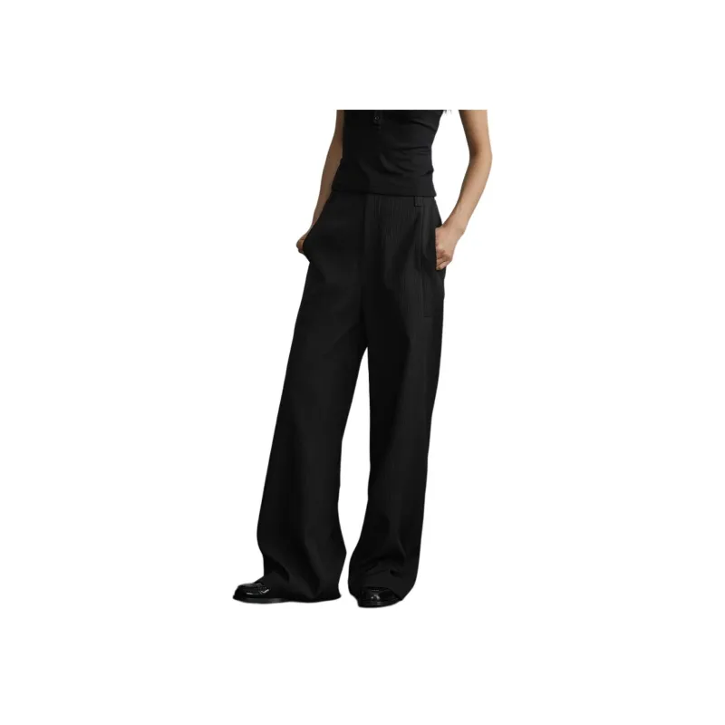 OPICLOTH Casual Pants Unisex Black-1