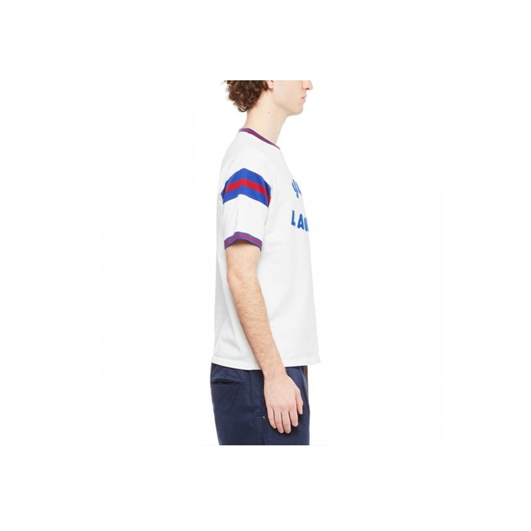 【関税・送料込み】SAINT LAURENT WHITE COTTON T-SHIRT SAINT LAURENT - Heart Printed Cotton Jersey T-shirt Saint