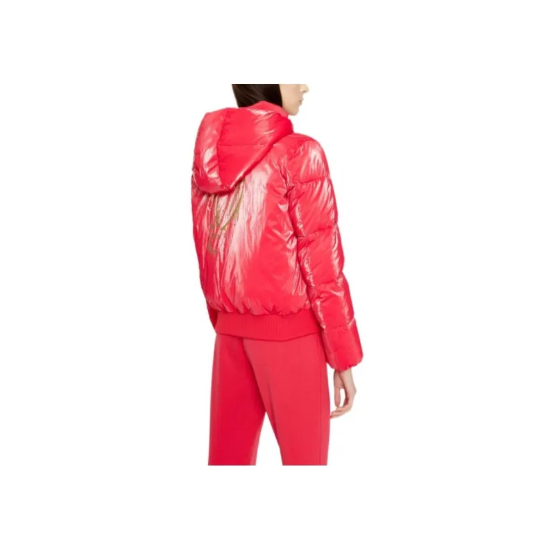 ARMANI EXCHANGE Year Of The Rabbit Puffer Jackets Women's Red-3