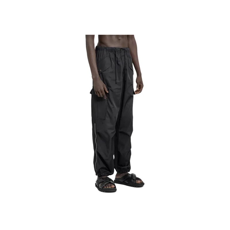 DRIES VAN NOTEN Water Repellent Drawstring Cargo Trousers-4