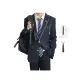 Navy Blue Coat+Shirt+Navy Blue Tie