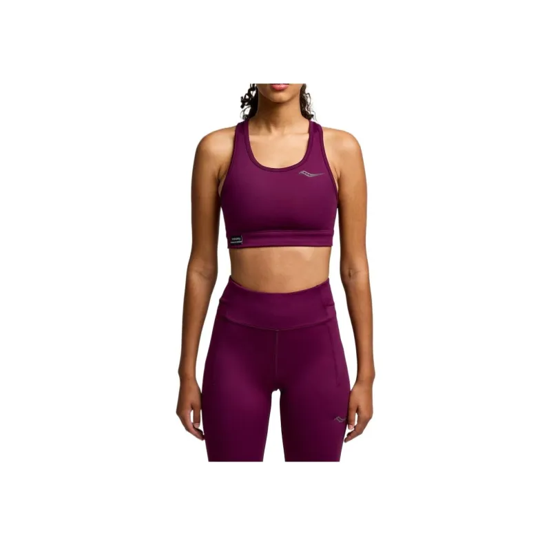 Saucony Fortify Power Mesh Sports Underwear Women's Eggplant-0