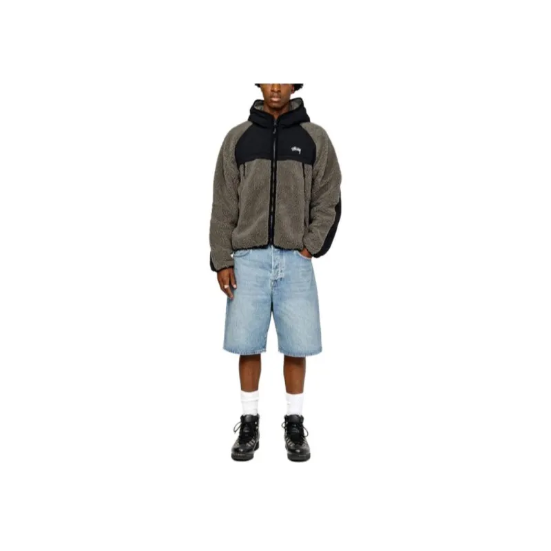 Stüssy Shearling Panelled Jacket-16