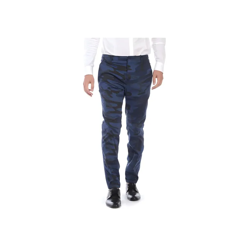 DANIELE ALESSANDRINI Casual Pants Men's Blue-0
