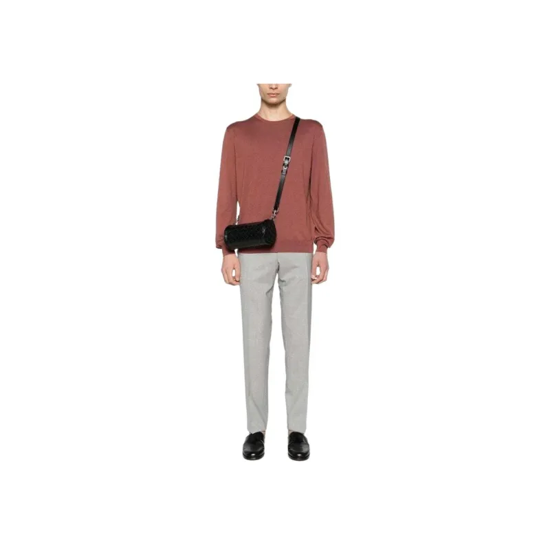 Canali Tapered-leg Wool Tailored Trousers-1
