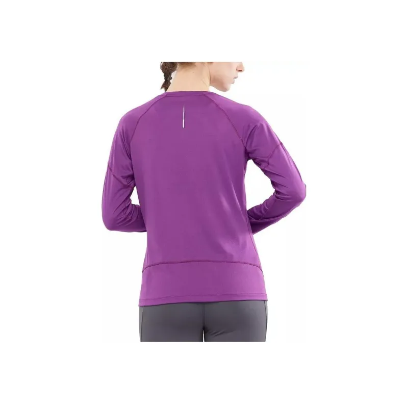 SALOMON CROSS RUN LS T-Shirt Women's Purple-1