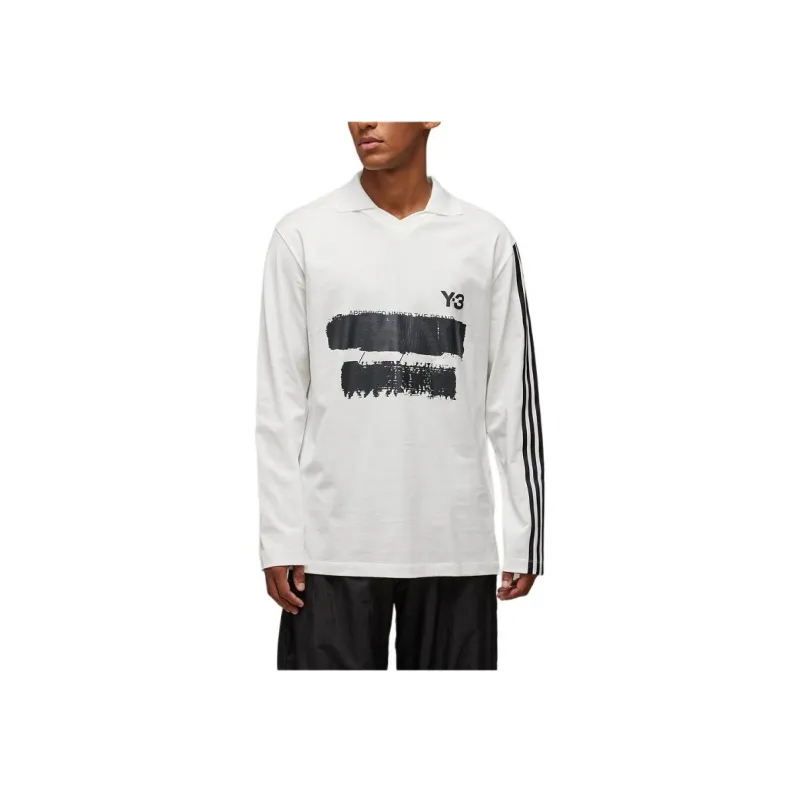 Y 3 X Adidas Logo print Polo Shirt-1