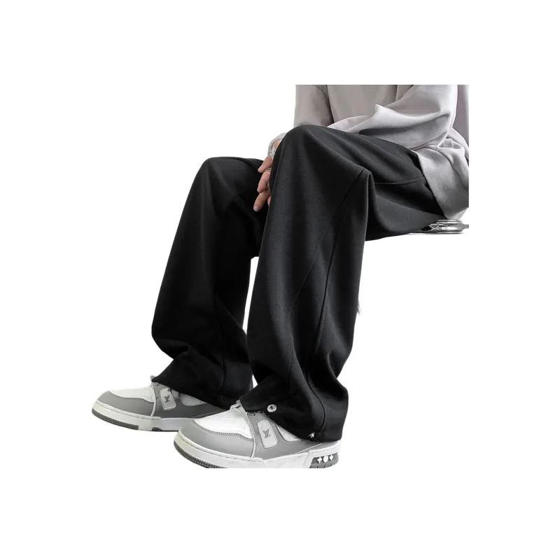 AMBER LIGHT Casual Pants Unisex Light Gray-7