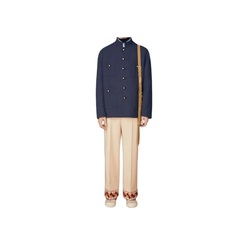Valentino Button Up Long Sleeved Coat-1