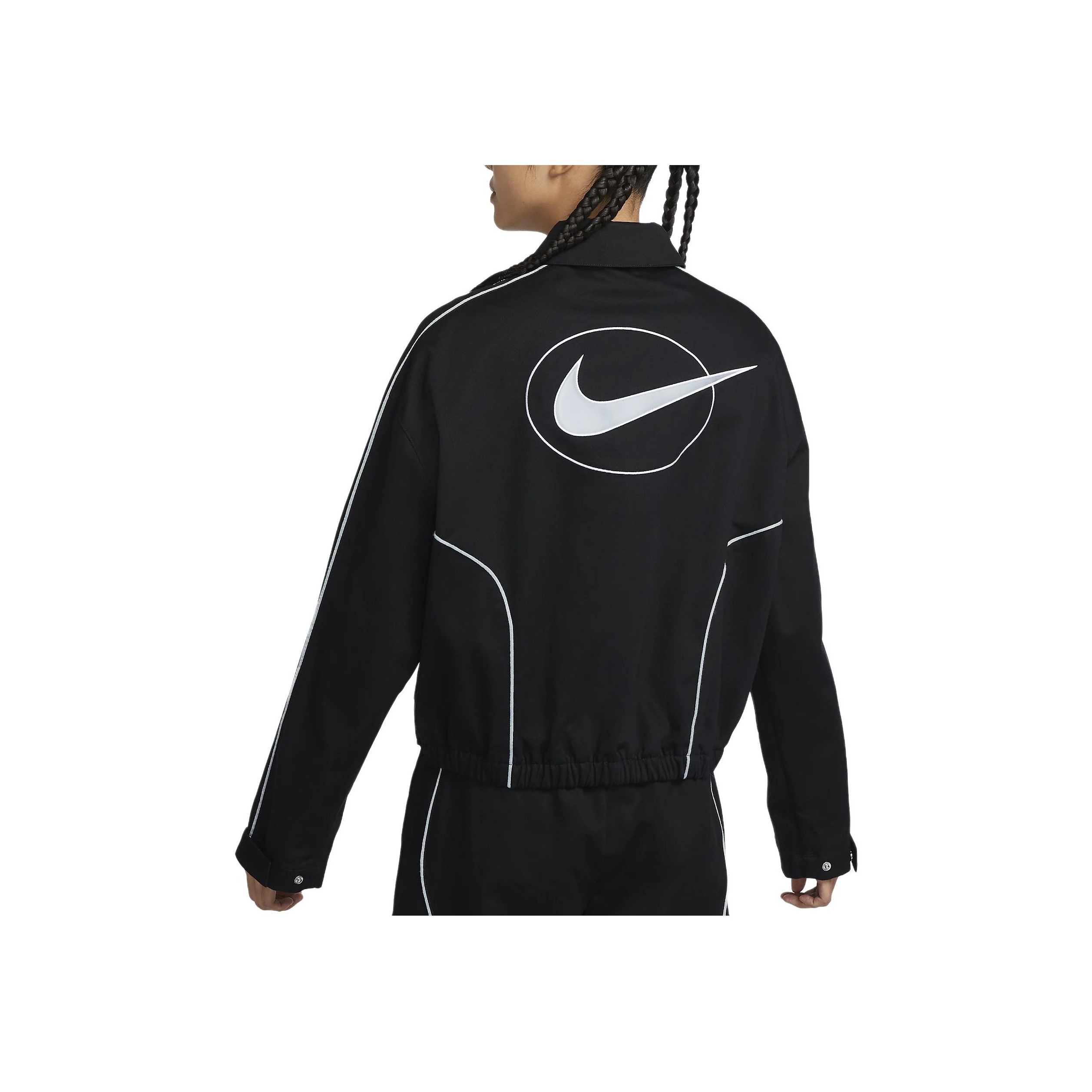 Nike Sportswear Women's Woven Jacket Black - POIZON