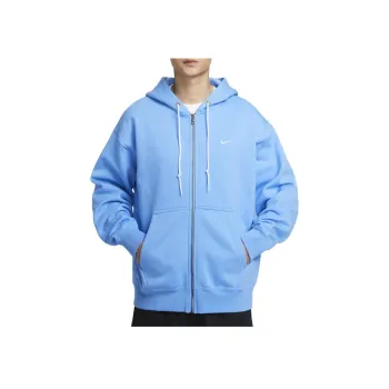 Nike Solo Swoosh Zip Up Drawstring Hoodie