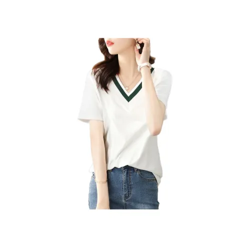 XWI 화이트 여성 티셔츠