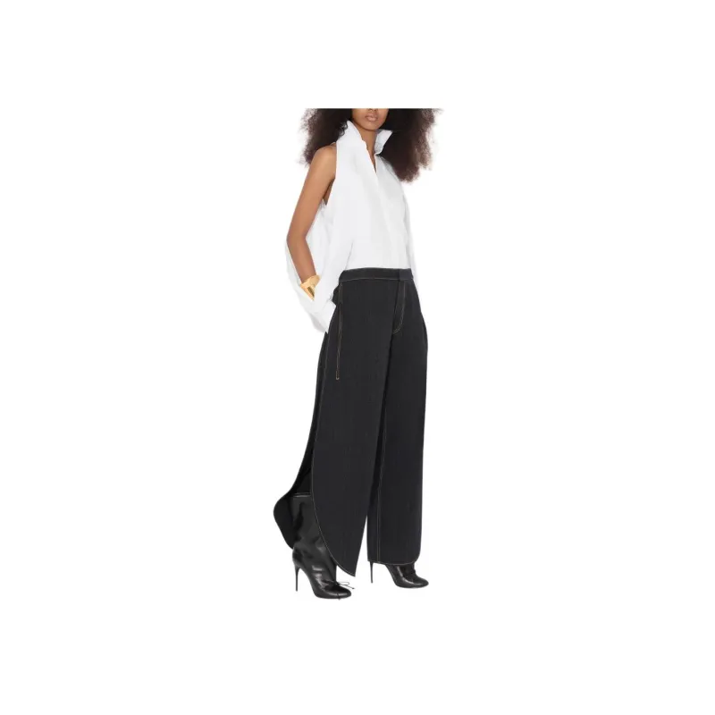 Alaia Balloon Sleeved Poplin Shirt-2