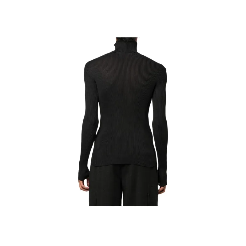 OFF WHITE Helvet Fine Knit Rib Turtlneck-3