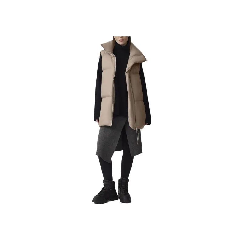 Canada Goose Garnet Series Vests Women's Khaki-1