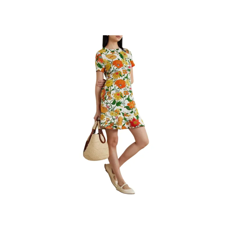 Stella McCartney Floral print Peplum Dress-2