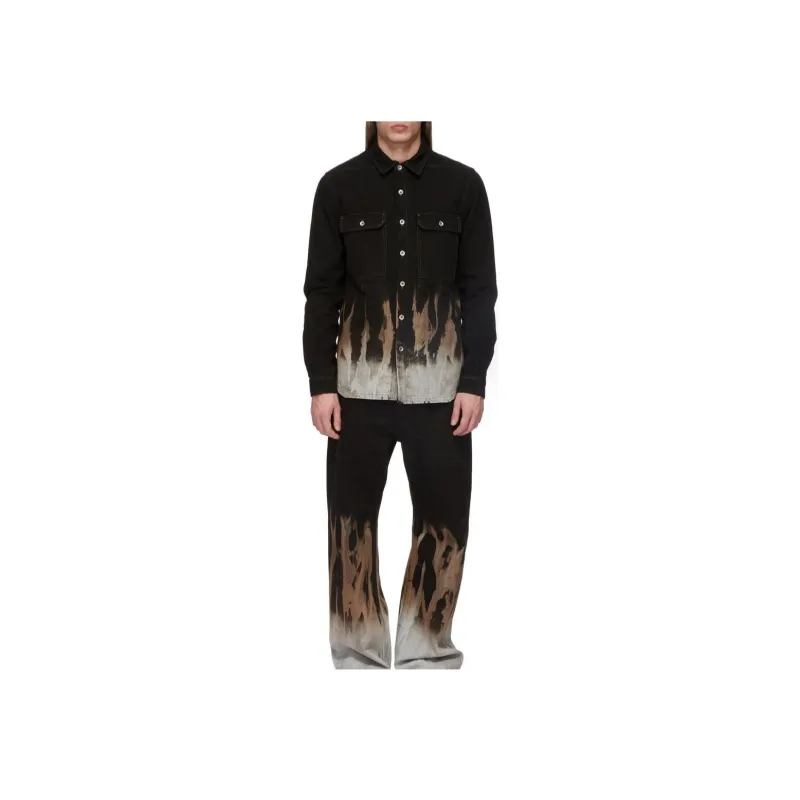 Rick Owens DRKSHDW Tie Dyed Denim Jacket-2