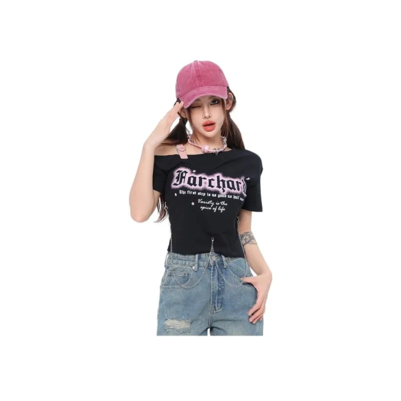 XIANSINIAO Summer Regular T Shirt Women's-1