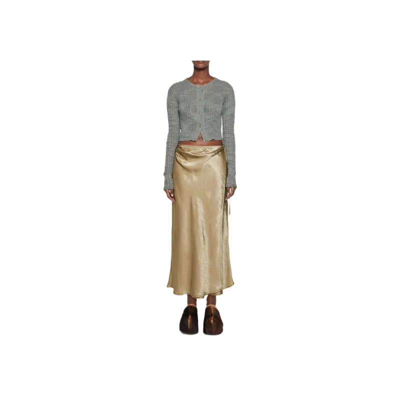 Acne Studios Satin Wrap Midi Skirt-1