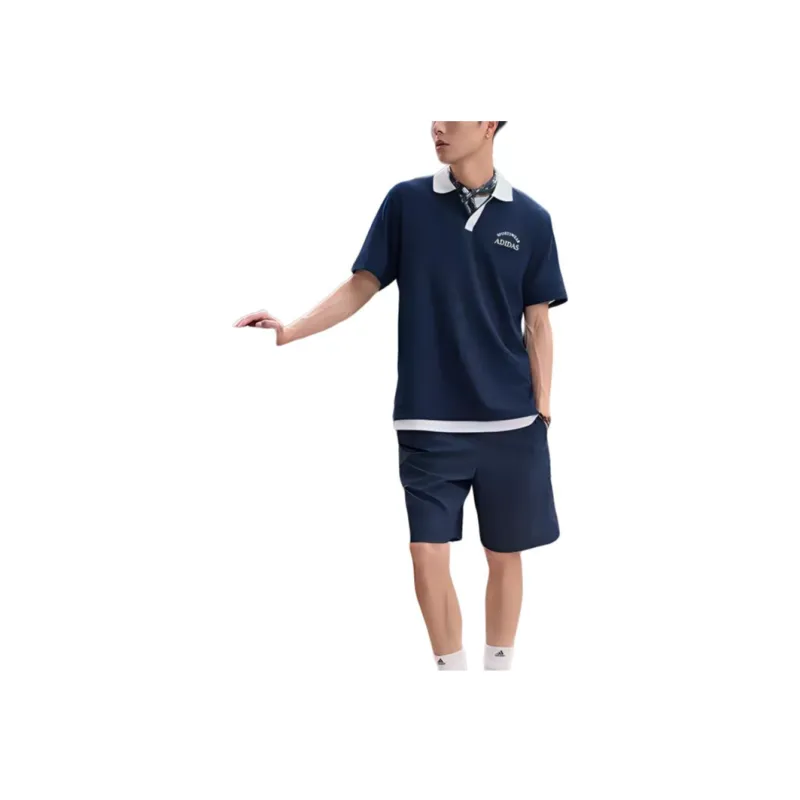 Adidas VERBIAGE Polo Shirt Men's College Navy-3