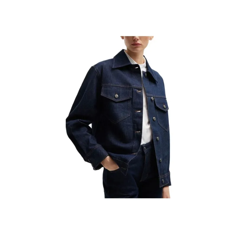 HUGO BOSS SS24 Denim Jacket Women's Natural Blue-3
