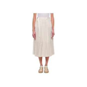 Sacai Pleated Midi Skirt