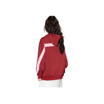 FAWENXIANGZI Sweatshirt Women's Burgundy