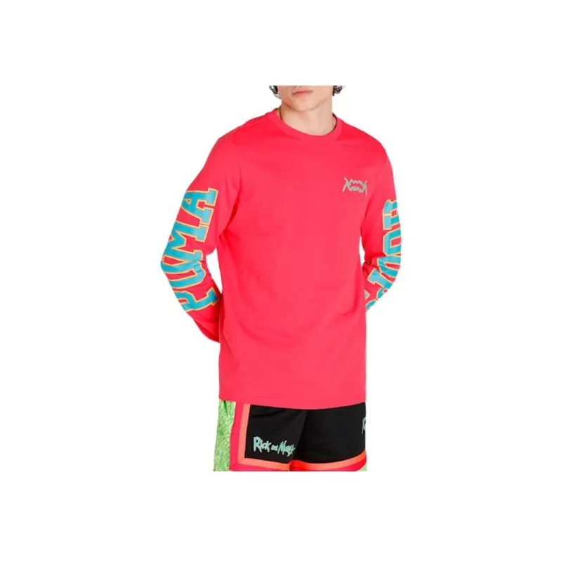 PUMA RICK AND T Shirts Men Red-2