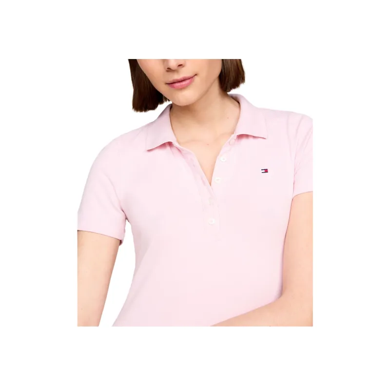 Tommy Hilfiger Short Sleeved Dress Women's Pink-3
