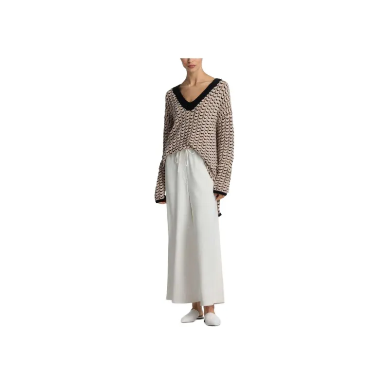 St. John Chevron-knit Jumper-1