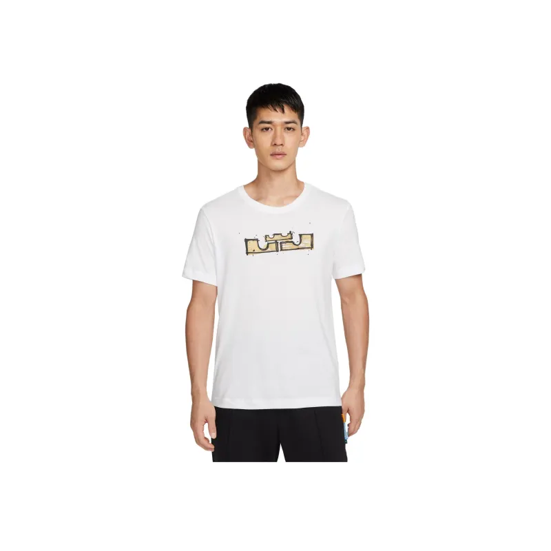 Nike T Shirts Men White-3