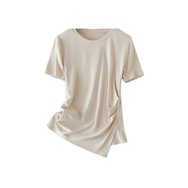 IHIMI Regular T Shirt Women's Cream Apricot-1