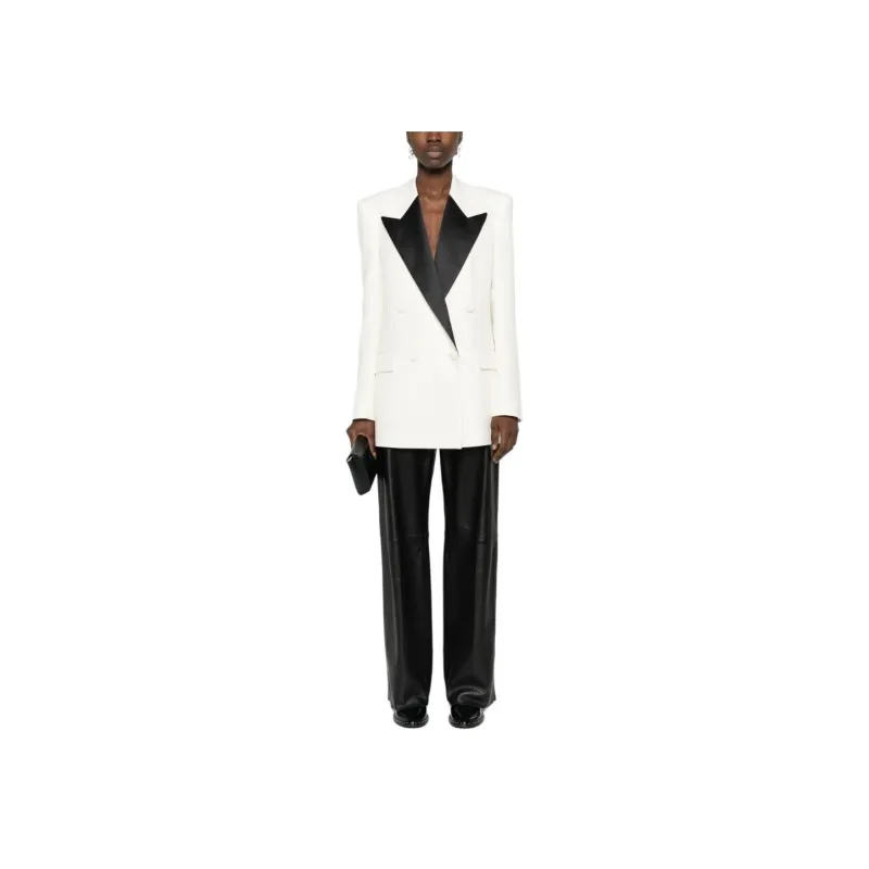 Stella McCartney Contrasting panel Double breasted Blazer-1