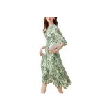 Apricot with Green Floral