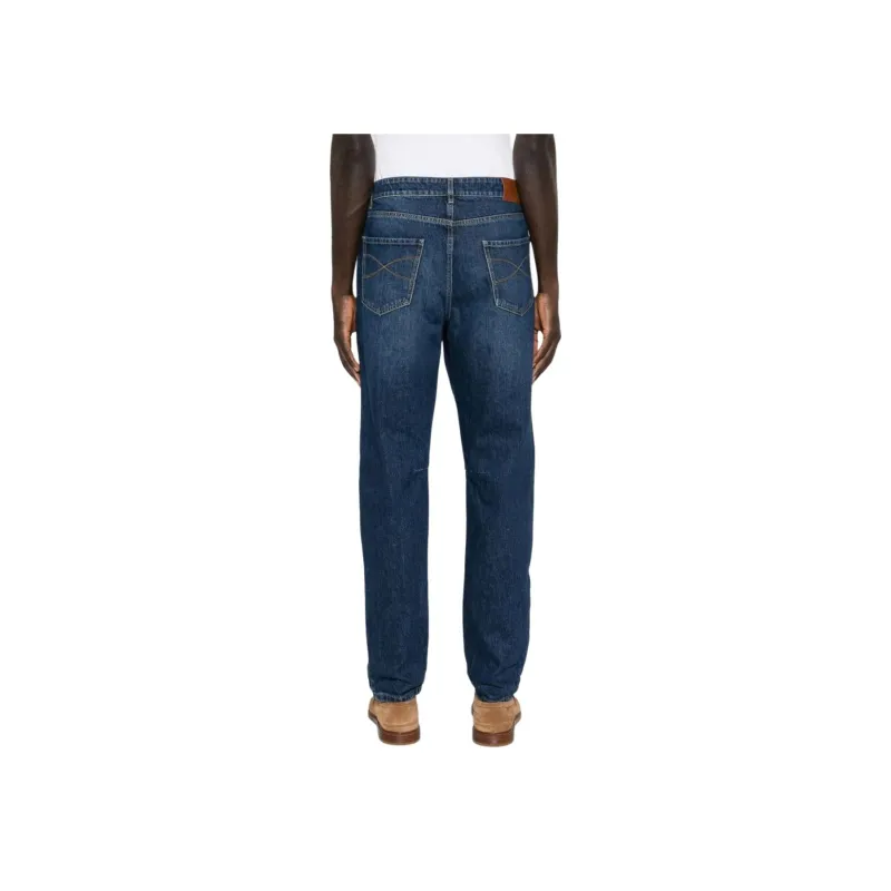 Brunello Cucinelli Mid Rise Straight Leg Slim Fit Jeans-2