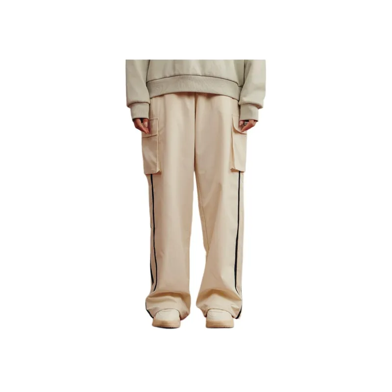 361° Life Collection Knitted Sweatpants Women's Sand Brown White-2