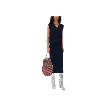 Bottega Veneta High Rise Midi Skirt