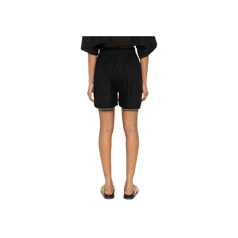 PALM ANGELS Linen Shorts-2