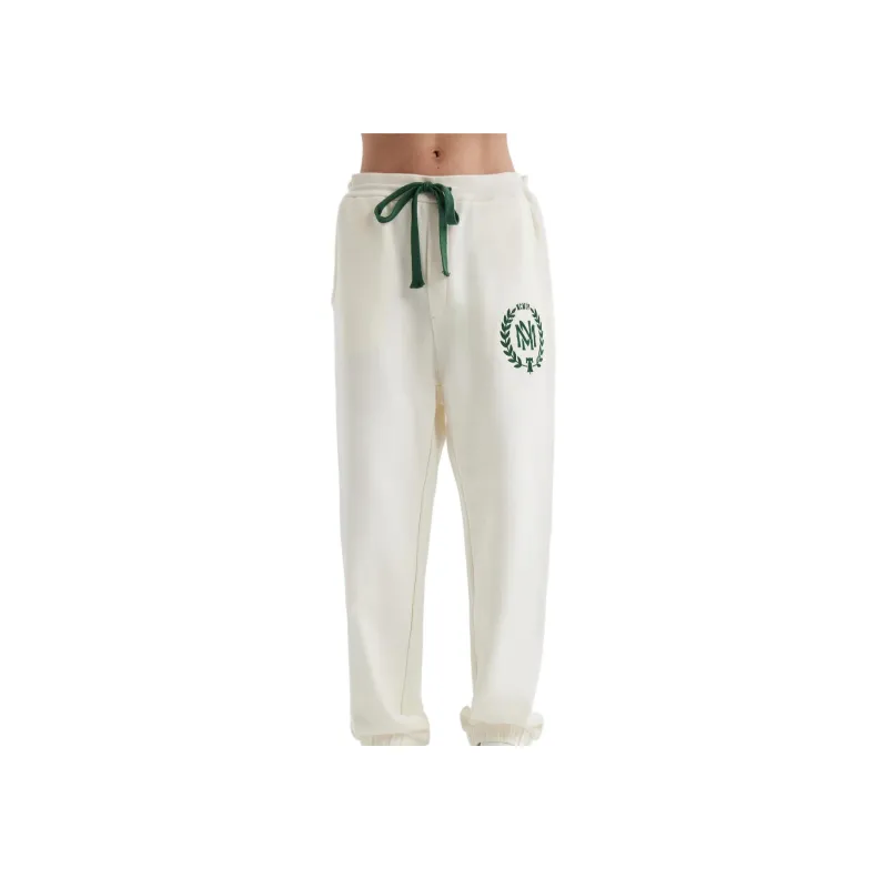 Mitchell Ness Knitted Sweatpants Men White-3
