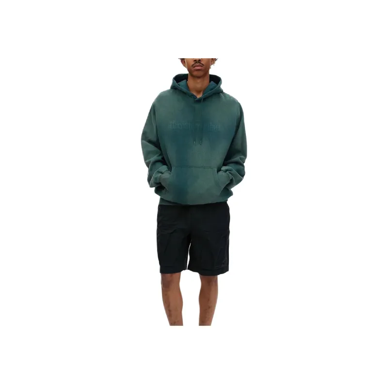 Thisisneverthat SS24 Faded Embroidery Hoodie Sweatshirt Unisex Indigo-2