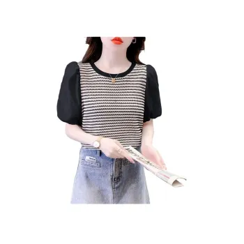 Mu Xiao Xin Puff Sleeve T Shirt Women's