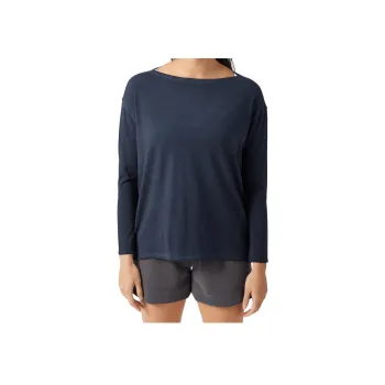 Lululemon Back In Action Drop Shoulder Sleeve T-Shirt Women's Dye Marine Blue