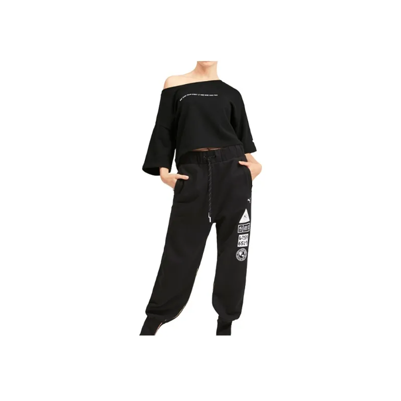 PUMA Sweatshirts Women's Black-3